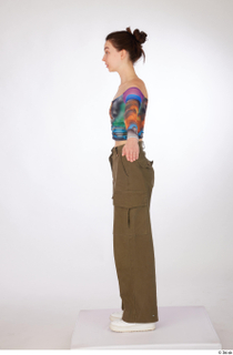 Sutton brown cargo wide leg pants casual dressed long sleeve…